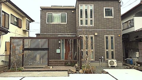 沼津市 「エントランスゲートのあるエクステリア」