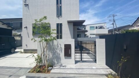清水町　「BLACK＆WHITE 」モノトーンでまとめたシンプルモダンエクステリア