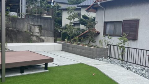 函南町「手つかずだったお庭を愛犬と楽しめる庭へガーデンリフォーム」